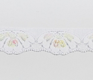 1.5" Stretch Lace 5 Mtrs White